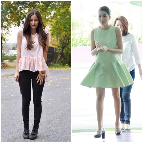 Thoát cơn nóng nực với mốt peplum suông