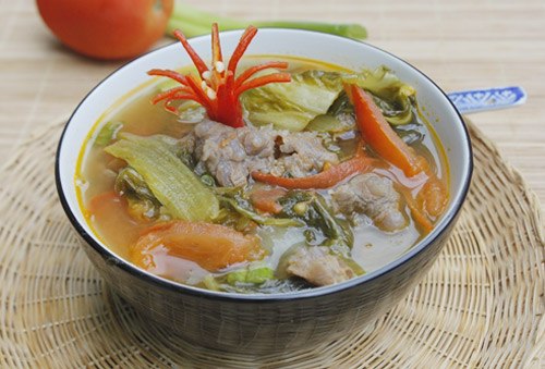 Cách nấu canh dưa thịt bò nóng hổi chua ngon