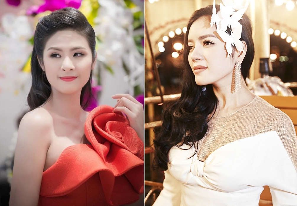 Mỹ nhân Việt lộng lẫy với đầm xếp hoa trước ngực