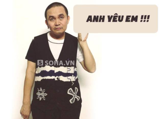 Nghệ sỹ Xuân Hinh với trào lưu 'Anh yêu em' đang 'hot' trên cộng đồng mạng trong thời gian vừa qua.