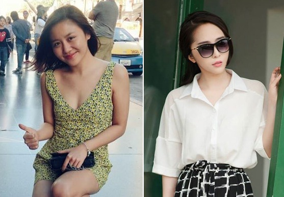 Văn Mai Hương tạo dáng trên Đại lộ Danh vọng,Quỳnh Nga sang chảnh