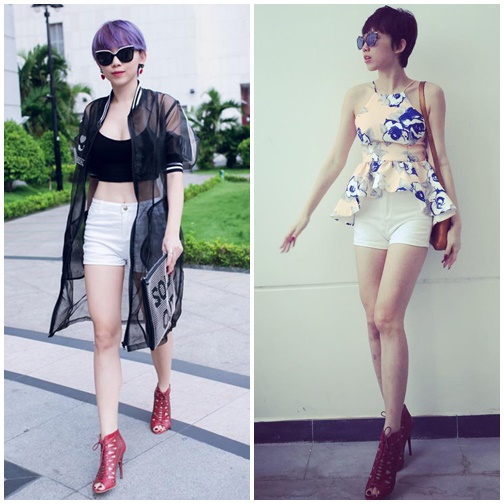 Mix đồ xuống phố năng động gợi cảm như Tóc Tiên