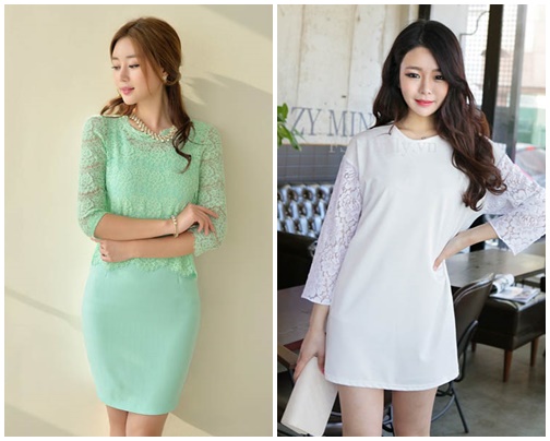 Váy phối ren gợi cảm cho quý cô công sở ngày hè