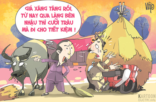 Chịu khó cưỡi trâu đi vừa an toàn vừa tiết kiệm.