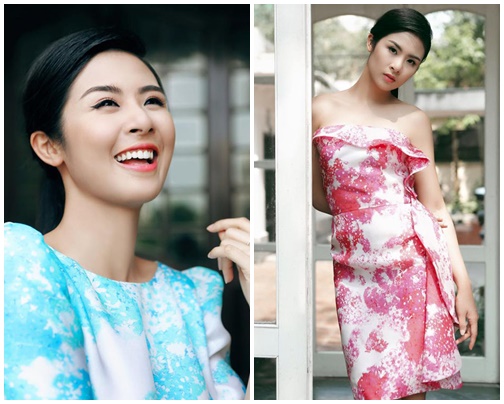 Hoa hậu Ngọc Hân tinh khôi với váy xoè bồng