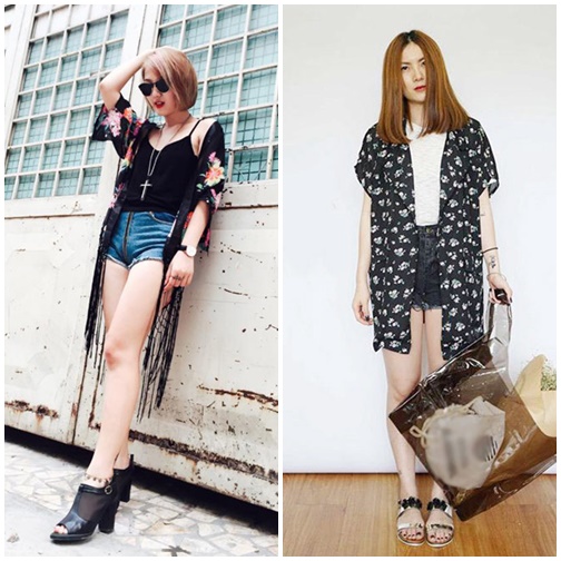 Giới trẻ đồng loạt lăng xê áo khoác kimono đầu hè