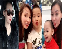 Khoảnh khắc hạnh phúc ngọt ngào của Lã Thanh Huyền và con trai