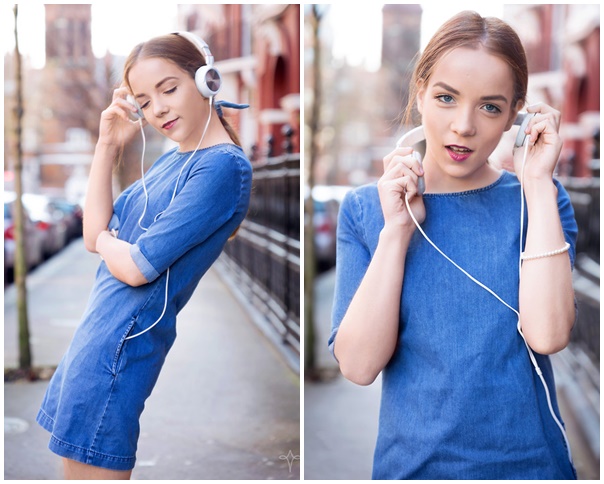Bí quyết diện váy denim phong cách cho bạn gái thời thượng