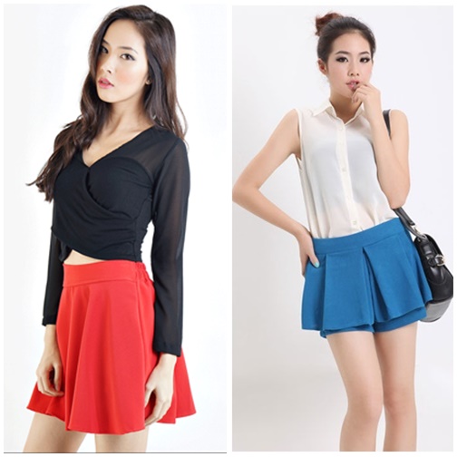 Duyên dáng gợi cảm với quần giả váy hot nhất mùa hè 2015