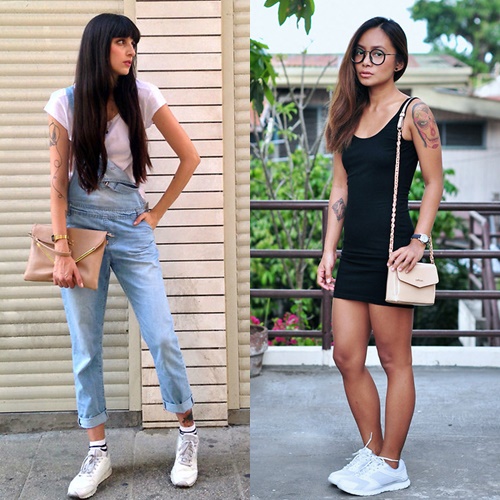 Bí quyết diện giày sneakers trắng hợp thời trang