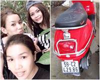 Hai hotgirl đi Vespa vào trung tâm thương mại hành nghề ăn trộm