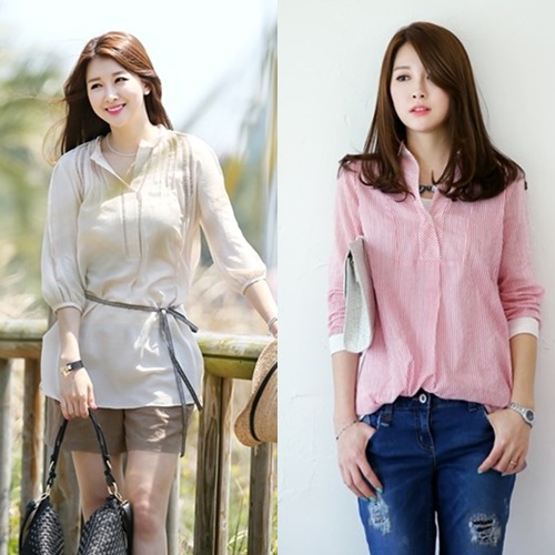Hè thoáng mát với sơ mi dáng rộng cho bạn gái công sở