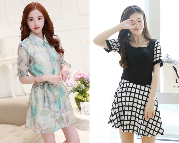 Duyên dáng tới công sở cùng đầm lỡ tay cực đẹp 2015