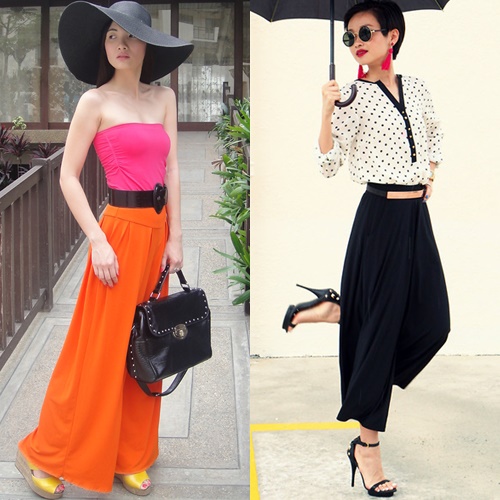 Mix đồ với quần palazzo sành điệu hợp xu hướng 2015