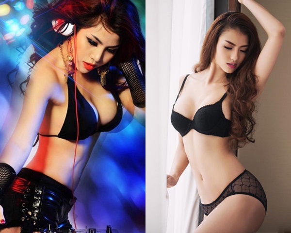 Người đẹp Việt gợi cảm và bí ẩn với nội y đen