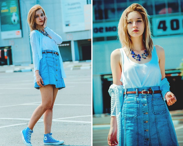 Bí quyết mix đồ với chân váy denim 'chuẩn không cần chỉnh'