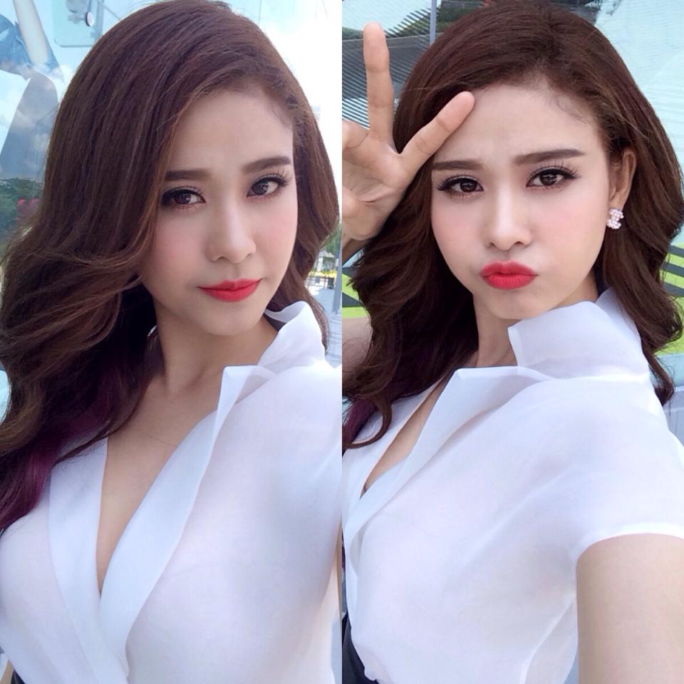 Trương Quỳnh Anh một ngày vất vả khi chụp ảnh thời trang.