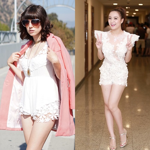 Mát lạnh ngày hè cùng jumpsuit ren gợi cảm