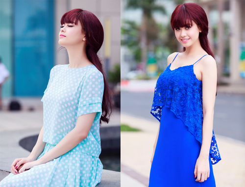 Trương Quỳnh Anh hạnh phúc sau khi được mặc váy cưới bên Tim
