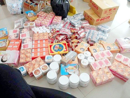 Mỹ phẩm Trung Quốc giả hàng hiệu tràn vào Việt Nam