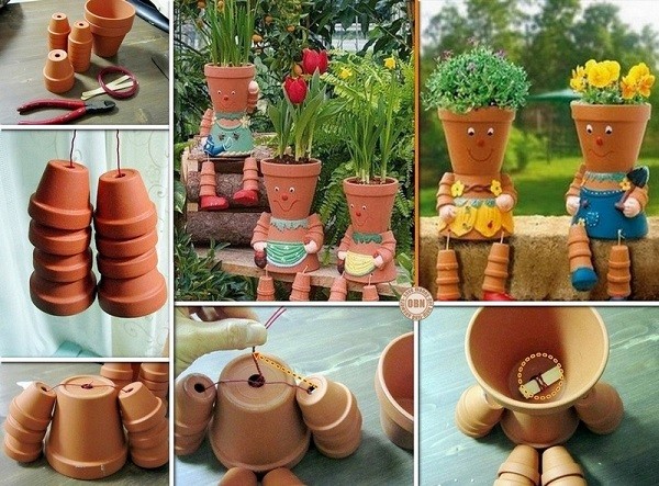 Những ý tưởng trang trí nhà hay ho với chiếc chậu đất trồng cây
