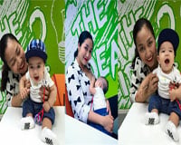 Ốc Thanh Vân lần đầu đưa con trai út đi họp báo