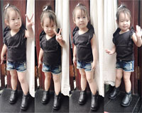 Ngắm phong cách thời trang điệu đà của bé Cherry - con gái Lý Hải