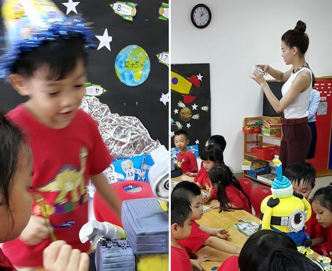 Hậu scandal tình ái, Hà Hồ vẫn đến lớp tổ chức sinh nhật cho con