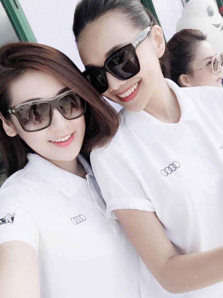 Tú Anh khoe ảnh cùng Thanh Hằng khi dự event của Audi ở Phú Quốc.