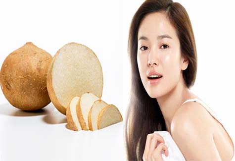 Da trắng hồng, sạch mụn trứng cá với củ đậu