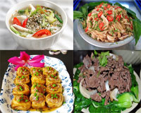 Thanh mát ngày hè với mâm cơm đầy sắc màu