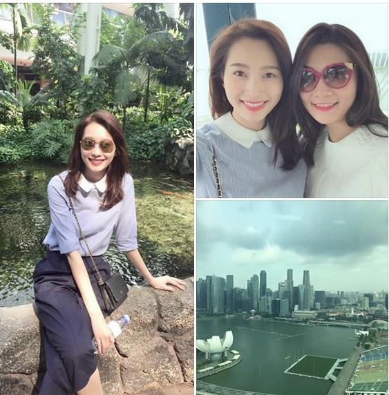 Hoa hậu Đặng Thu Thảo: 'Qua Sing nhiều lần nhưng giờ mới được tham quan toàn cảnh Singapore'.