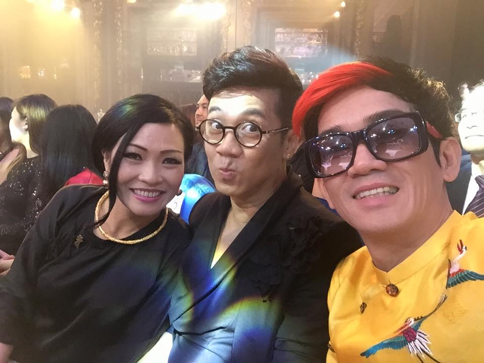 Phương Thanh, Thành Lộc, Minh Thuận tham dự một chương trình ca nhạc.