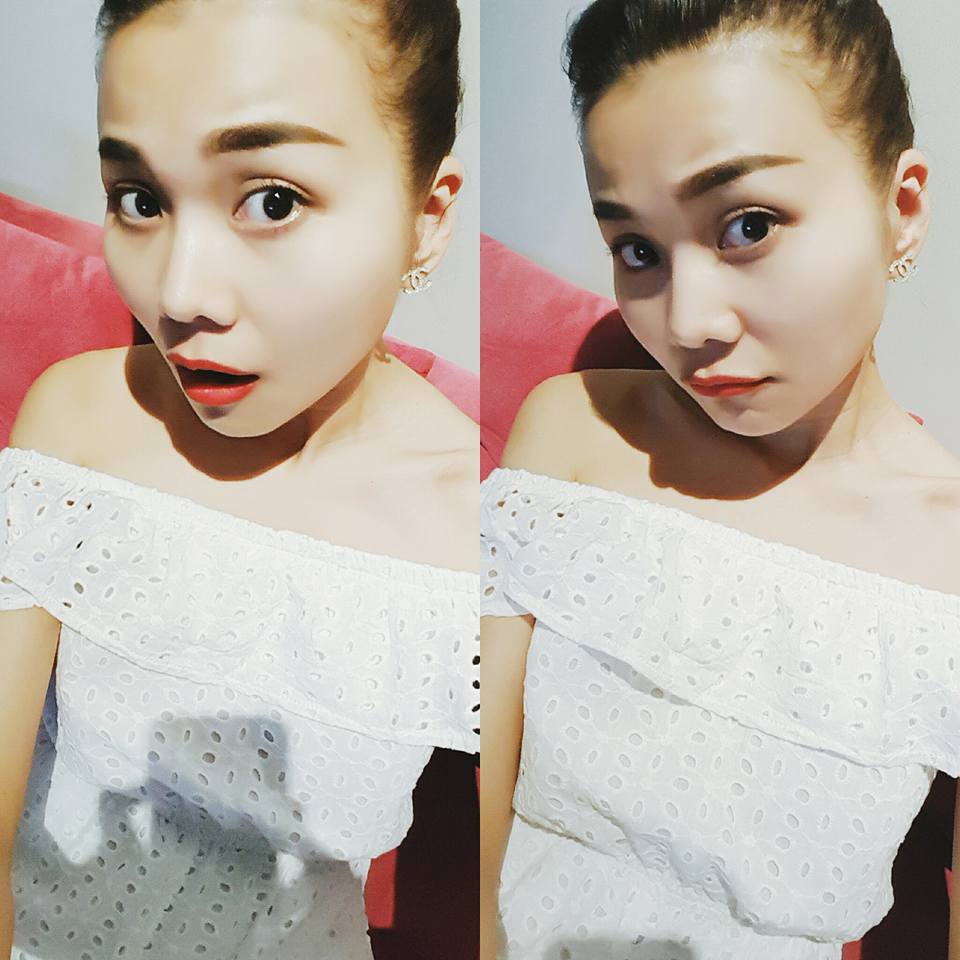 Thanh Hằng chụp sefiel với phong cách xì teen.