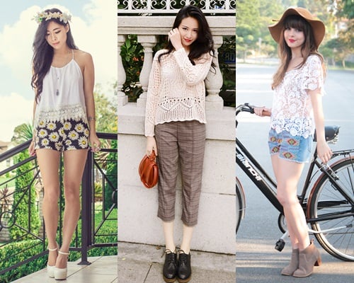 Gợi ý cô nàng béo bụng mặc đẹp, gợi cảm với croptop ren
