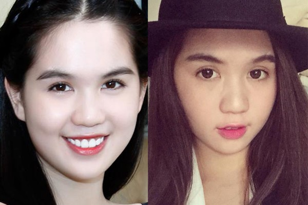 Ngọc Trinh chưa lần nào thừa nhận có sự cân thiệp của 'dao kéo'. Nhưng so sánh những bức hình ngày cô mới vào làng giải trí và hiện nay có rất nhiều sự khác biệt.