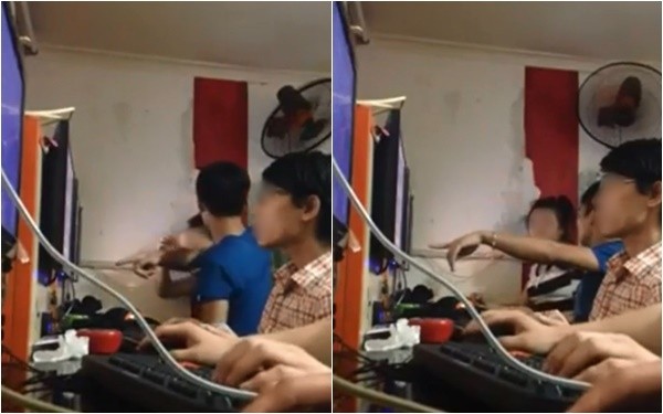 Cuồng ghen, nam thanh niên tát bạn gái chảy máu miệng ở quán net