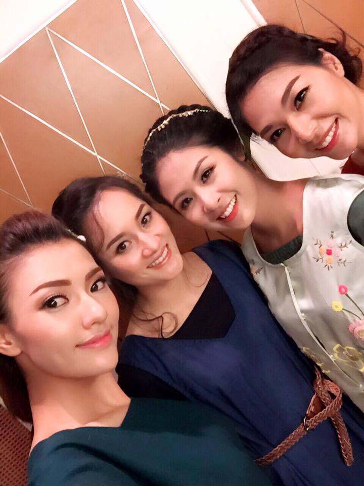 Hồng Quế hội ngộ hoa hậu Đặng Ngọc Hân.