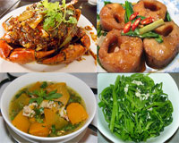 Bữa cơm trưa mát trời nhâm nhi món cua rang me, cá kho nước dừa
