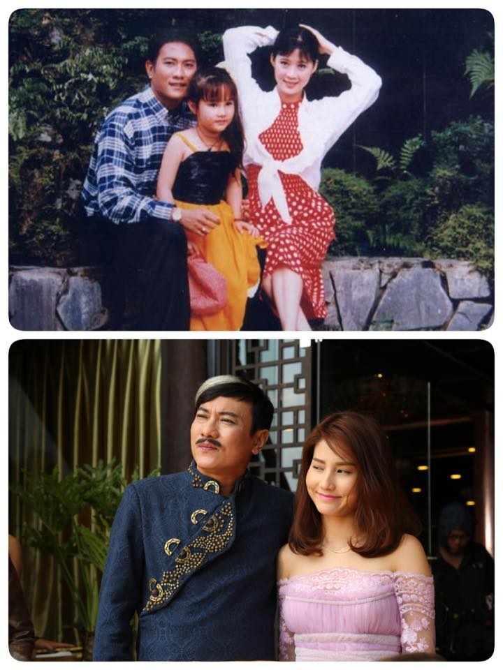 Diễm My: '20 năm trước My đã vinh dự được đóng phim cùng chú Hoàng Phúc và cô Diễm Hương trong 'Đứng dậy sau cơn mê'20 năm sau My lại có dịp được đóng vai Châu Nhi con gái chú Hoàng Phúc trong Kungfu Phở Movie'