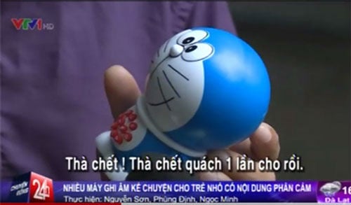 Đồ chơi Doremon kể chuyện chết chóc, tự tử gây ám ảnh cho trẻ em