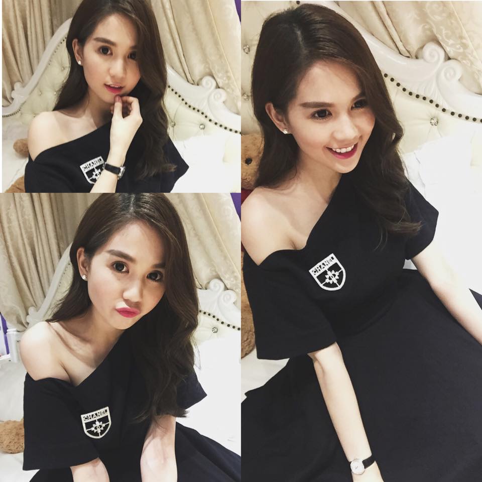 Hết khỏa thân, Ngọc Trinh lại 'kín' đi dự tiệc.