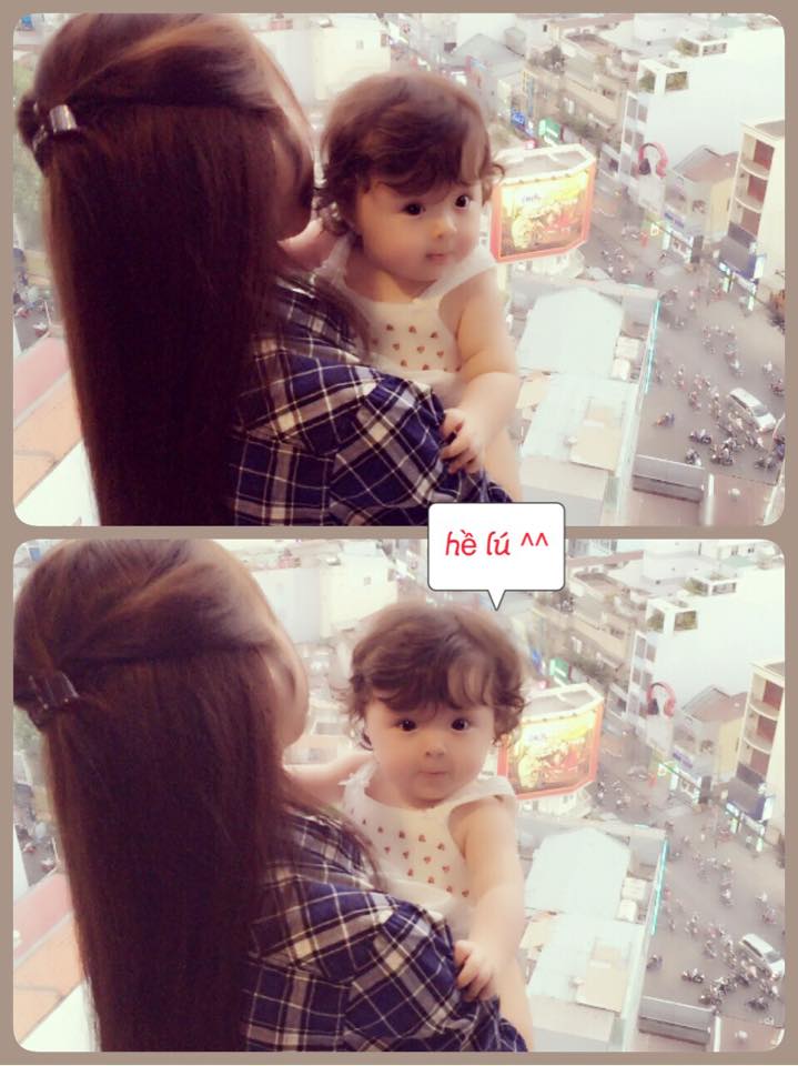 Elly Trần và con gái Cadie Mộc Trà siêu đáng yêu.