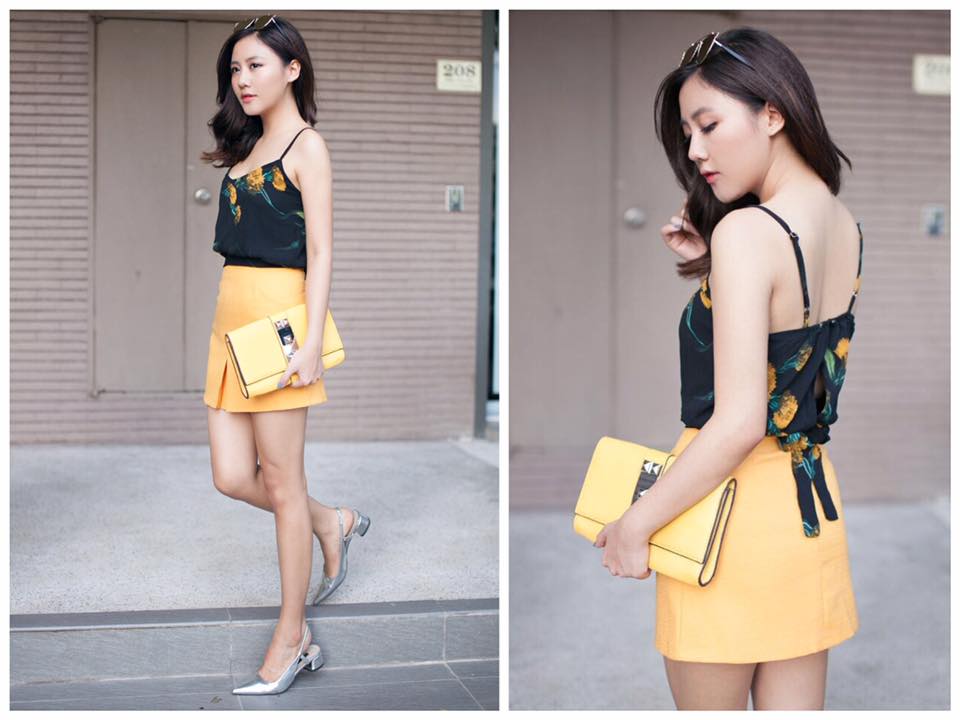 Văn Mai Hương khoe phong cách thời trang gợi cảm.