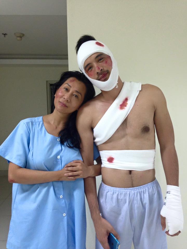 MC Kỳ Duyên đánh 'chồng' đến nhập viện.