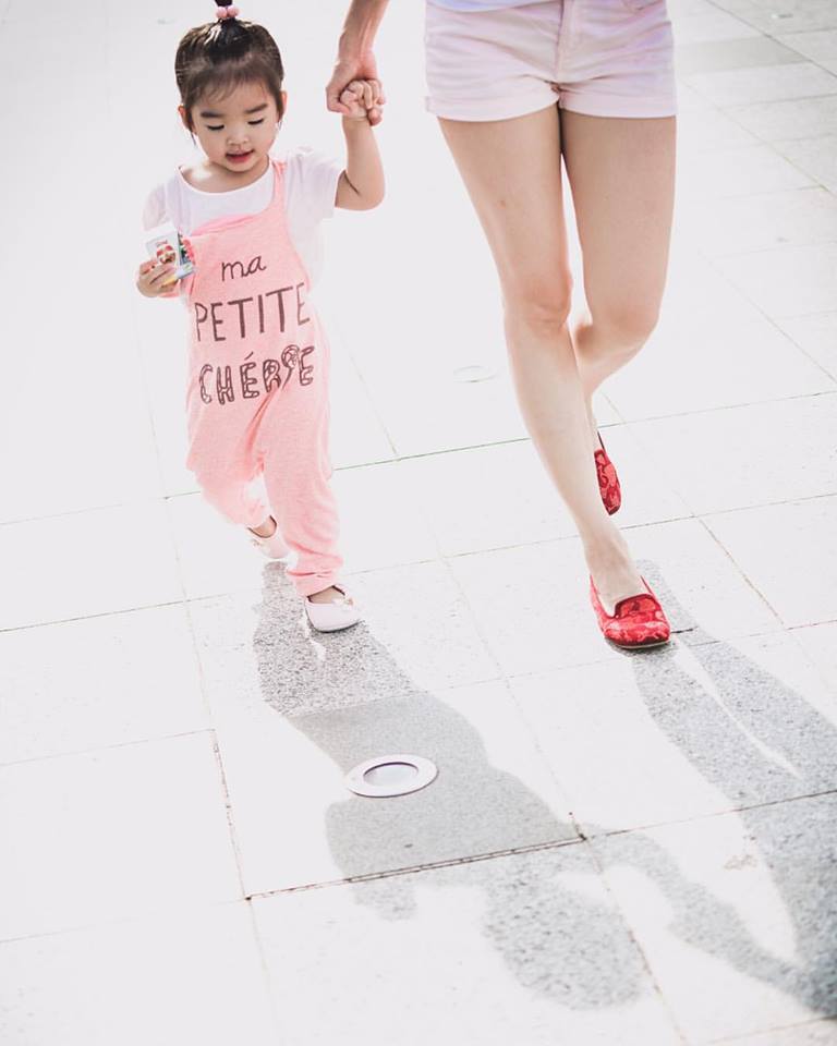 Xuân Lan khoe con gái dễ thương.