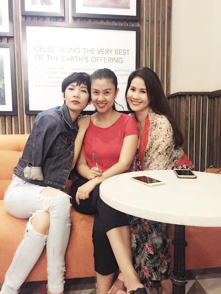 Xuân Lan hội ngộ Kim Thư và Thân Thúy Hà.