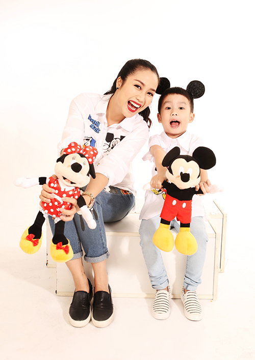 Mẹ con Ốc Thanh Vân cực kỳ hợp nhau.