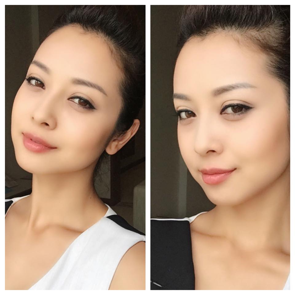 Jennifer Phạm xinh tươi, khoe mặt mộc tươi tắn. Cô viết: 'Có những lời chia tay không phải vì hết yêu. Mà đơn giản chỉ vì không bên nhau được nữa. Tạm chia tay Thanh Hoá, em về lại với Hà Nội đây'.