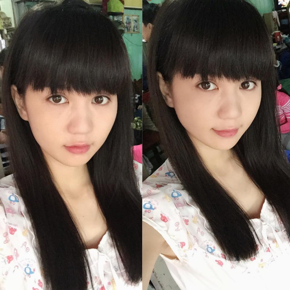 'Nữ hoàng nội y' Ngọc Trinh trẻ trung trong hình ảnh thiếu nữ tuổi 15. Cô viết: 'Sau này không dám nhận là không tì vết nữa rùi, mới có 1 tuần quay phim ở Đồng Tháp mà đã có những tì vết nhất định'.